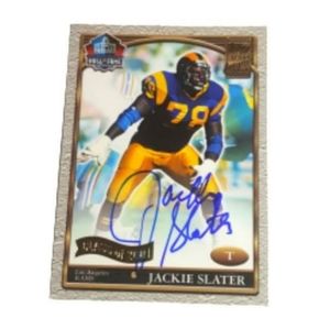 2001 Topps Jackie Slater Hall of Fame NFL Trading Card